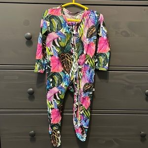 Little Bum Bums Tropical Footie - 12-18 months